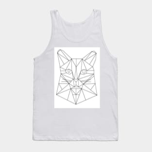 Geometric Animals : Cat Tank Top